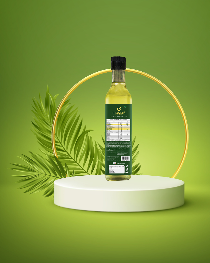 Theoveda Organique Premium Cold-Pressed Virgin Peanut Oil – 500 ml