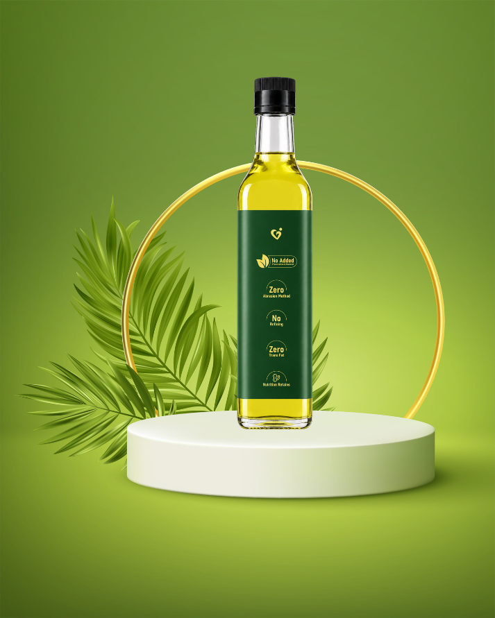 Theoveda Organique Premium Cold-Pressed Virgin Peanut Oil – 500 ml